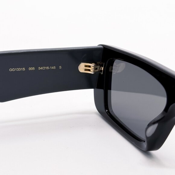 NEW GUCCI GG1331S 005 BLACK SILVER UNISEX SUNGLASSES GUCCI - Picture 9 of 12